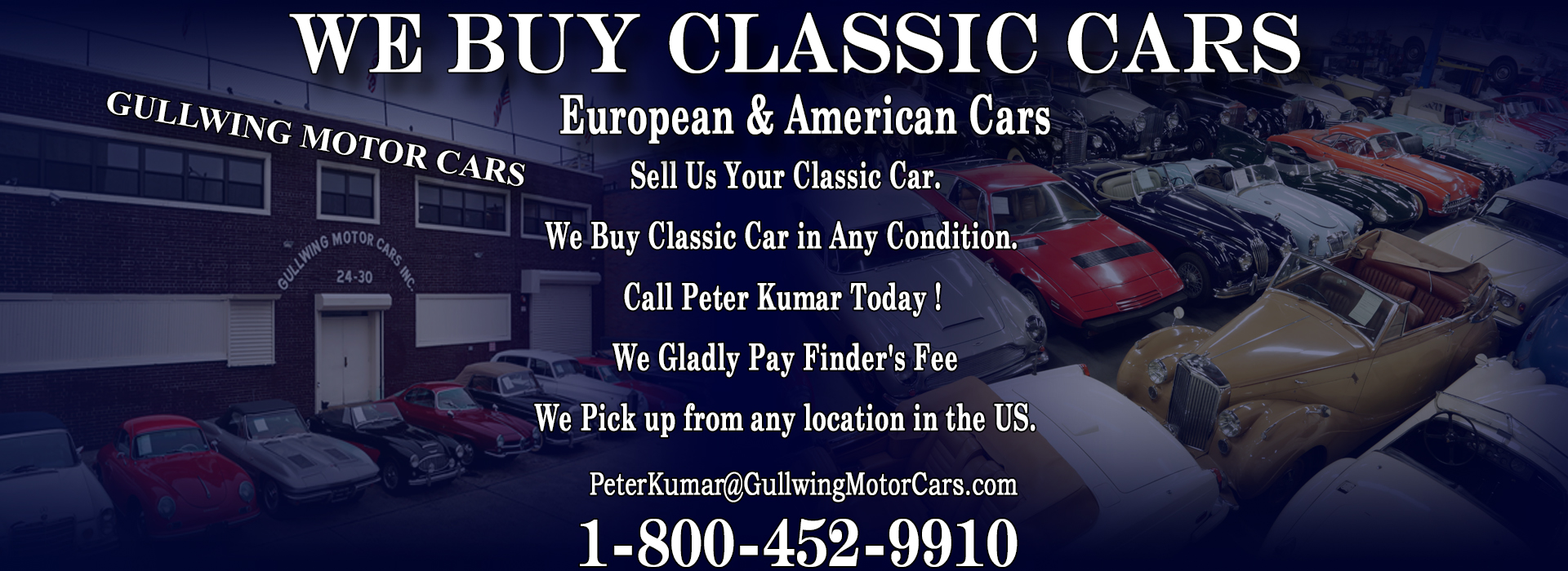 CLASSIC AND ANTIQUE CARS WANTED