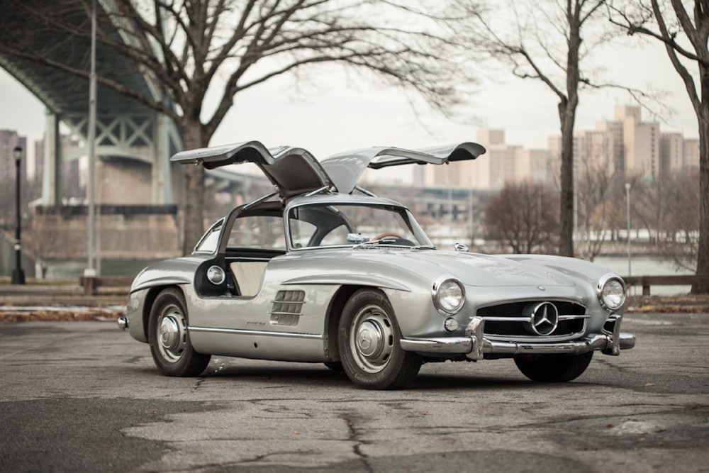 Софи Лорен и Мерседес 300 SL